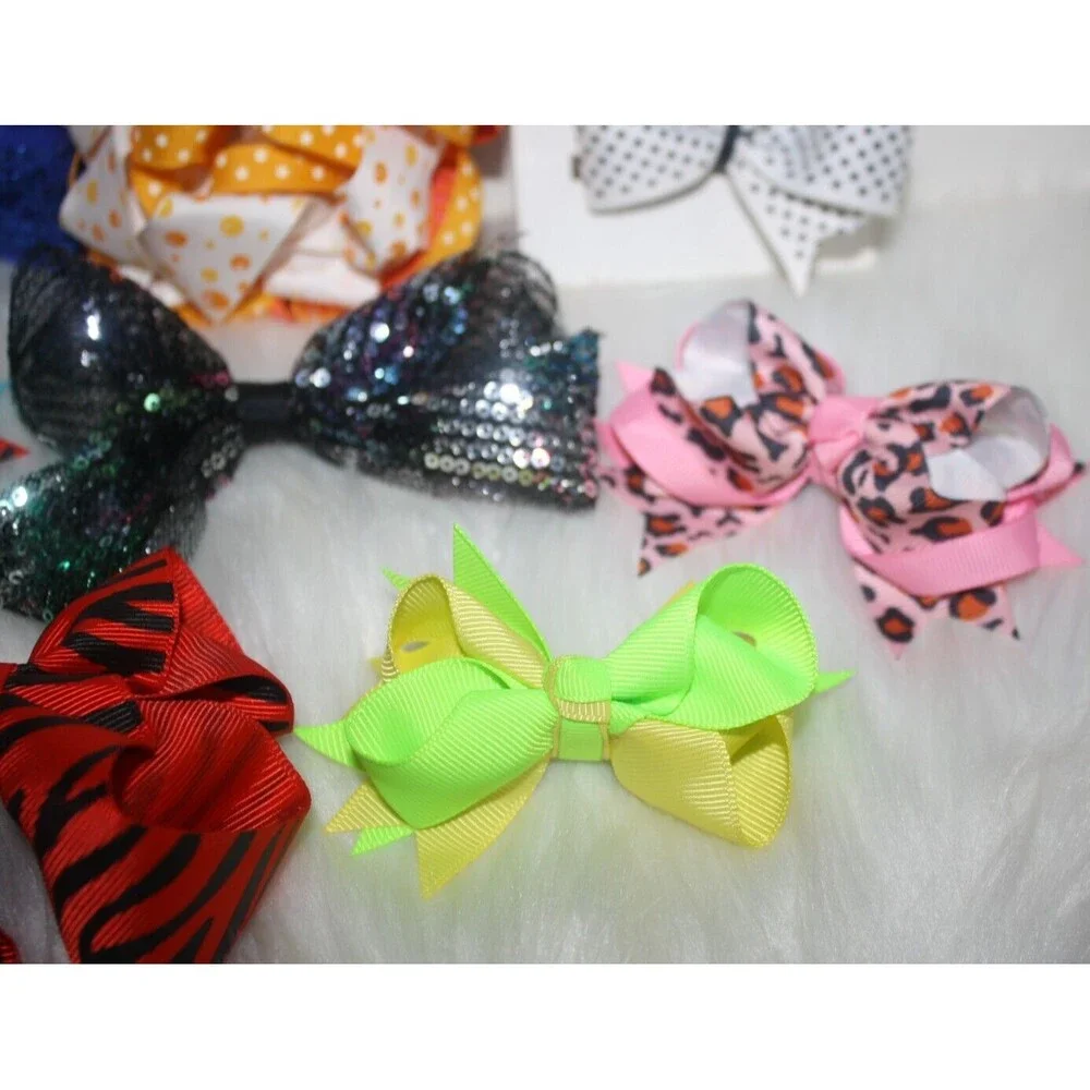 Lot of 8 Girls Hair Accessories Headbands Bows Colorful NIP